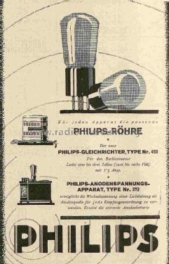 Anodenspannungsapparat 372; Philips Radios - (ID = 1104777) Power-S