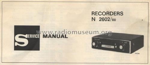 Auto-Cassetta Stereo N2602; Philips Radios - (ID = 914810) R-Player