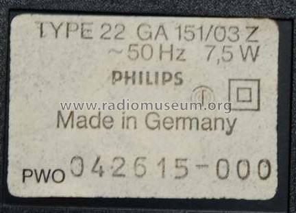 Automatic 22GA151 /03Z; Philips Radios - (ID = 1696553) R-Player