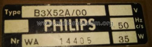 B3X52A /00; Philips Radios - (ID = 2532056) Radio