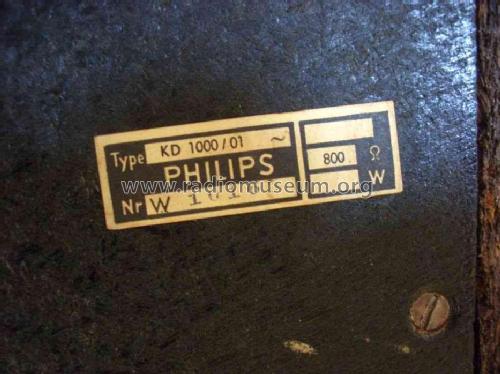 Bassreflexbox KD1000; Philips Radios - (ID = 1038054) Parlante