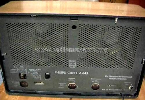 Capella 643 BD643A; Philips Radios - (ID = 40996) Radio