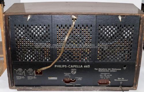 Capella 663 BD663A; Philips Radios - (ID = 2642856) Radio