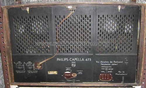 Capella 673 BD673A; Philips Radios - (ID = 1328610) Radio