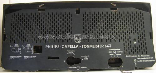 Capella-Tonmeister 663AS; Philips Radios - (ID = 453082) Radio