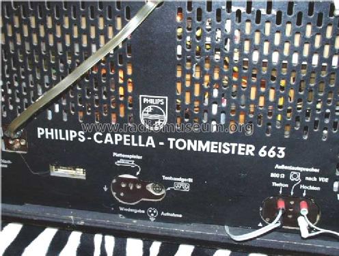 Capella-Tonmeister 663AS; Philips Radios - (ID = 89973) Radio