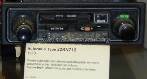 Cassetta-Stereo de Luxe 22RN712; Philips Radios - (ID = 2117342) Car Radio