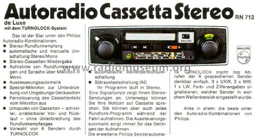 Cassetta-Stereo de Luxe 22RN712; Philips Radios - (ID = 2387839) Car Radio