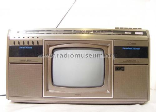 Combi TC-10S Stereo TV Radio CAssette Recorder 10TC3500 /02R; Philips Radios - (ID = 1372799) TV-Radio