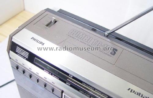 Combi TC-10S Stereo TV Radio CAssette Recorder 10TC3500 /02R; Philips Radios - (ID = 1372800) TV Radio