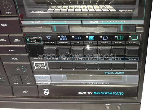 Compact Disc Midi System FCD760 TAPCCD; Philips Radios - (ID = 1486953) Radio