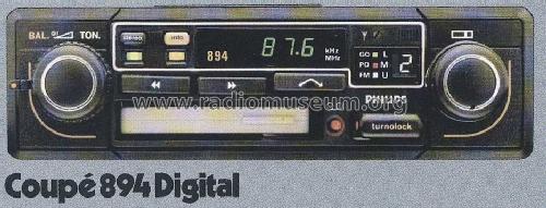 Coupé Digital 894 22AC894 /22; Philips Radios - (ID = 1583942) Car Radio