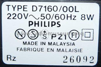 2-Band Radio Cassette Recorder D7160 /00 /01 /02 /05 /10 /17; Philips Radios - (ID = 686370) Radio
