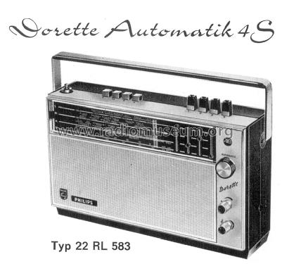 Dorette Automatik 4S 22 RL 583; Philips Radios - (ID = 1070975) Radio