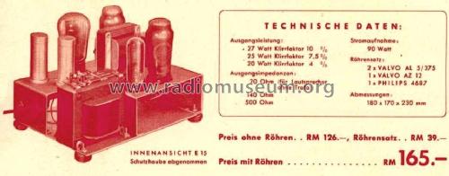 E15; Philips Radios - (ID = 484026) Ampl/Mixer