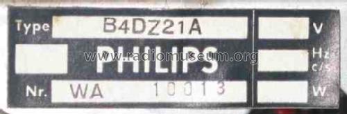 Einbauchassis B4DZ21A; Philips Radios - (ID = 825428) Radio