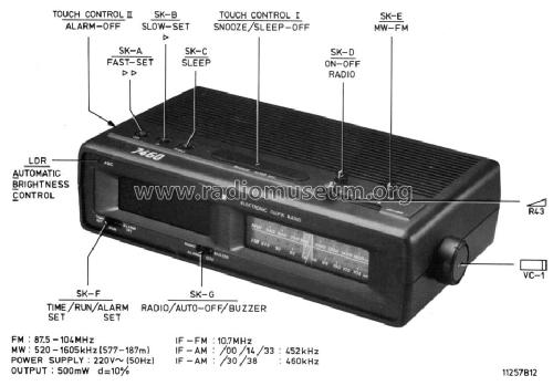 Electronic Clockradio 7460; Philips Radios - (ID = 926121) Radio