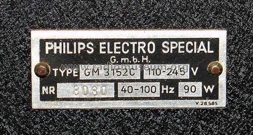 Elektronenstrahl-Oszillograph GM3152C; Philips Electro (ID = 1354299) Equipment