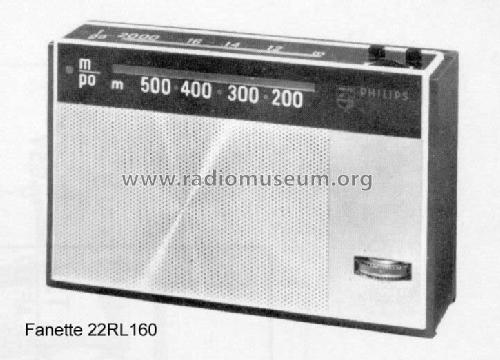 Fanette 22RL160; Philips Radios - (ID = 101895) Radio
