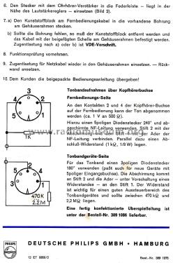 Fernbedienung 68 Luxus 12 ET 0850/02; Philips Radios - (ID = 2859346) Misc