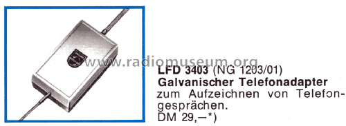 Galvanischer Telefonadapter LFD3403 ; Philips Radios - (ID = 3175775) Telephony