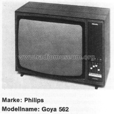 Goya 562 Ch= K11; Philips Radios - (ID = 2551126) Television