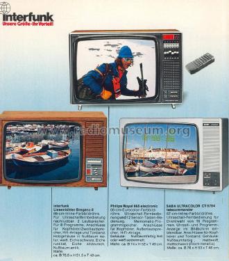 Goya Royal 665 electronic Ch= K9i; Philips Radios - (ID = 1758022) Televisión