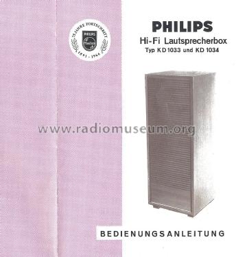 HiFi-Lautsprecher-Box KD1033; Philips Radios - (ID = 2869250) Parlante