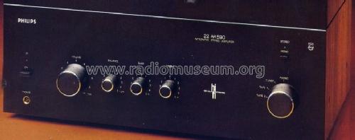 HiFi-Verstärker 590A; Philips Radios - (ID = 960193) Ampl/Mixer