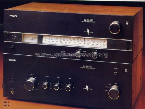 HiFi-Verstärker 590A; Philips Radios - (ID = 960196) Ampl/Mixer