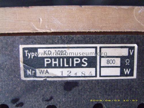KD1022; Philips Radios - (ID = 649068) Parlante