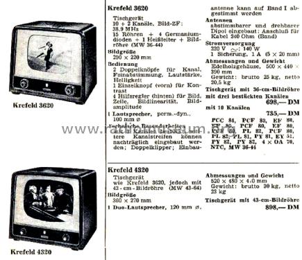 Krefeld 3620; Philips Radios - (ID = 2836049) Télévision