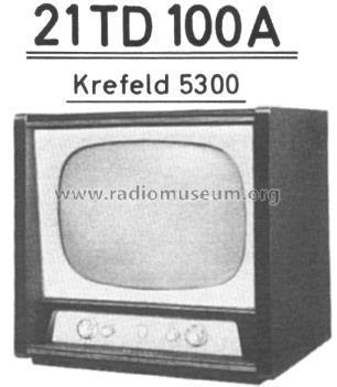 Krefeld 5300 21TD100A; Philips Radios - (ID = 30423) Television