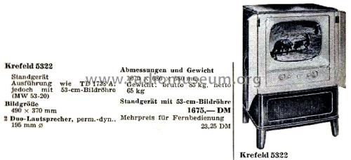 Krefeld 5322 21CD122A; Philips Radios - (ID = 2837540) Television
