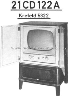 Krefeld 5322 21CD122A; Philips Radios - (ID = 30427) Television