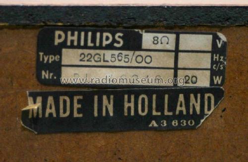 Lautsprecherbox 22GL565; Philips Radios - (ID = 2242349) Parlante