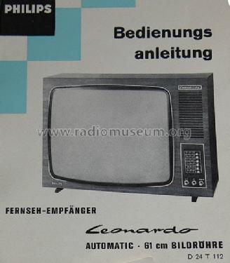 Leonardo D24T112 D 24 T 112 Ch=D6N; Philips Radios - (ID = 1697700) Television