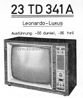 Leonardo Luxus 23TD341A Ch= K2; Philips Radios - (ID = 665509) Télévision