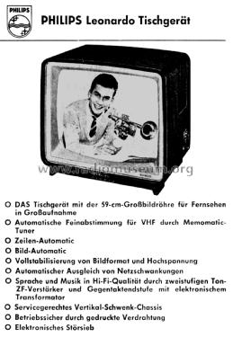 Leonardo Vollautomatic 23TD310A; Philips Radios - (ID = 2839227) Televisión