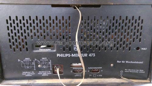Merkur 473 BD473A; Philips Radios - (ID = 1854456) Radio