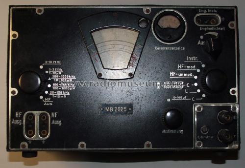 Elomar Hochfrequenz-LC-Messgerät - Messbrücke MB2025; Philips Radios - (ID = 716170) Equipment