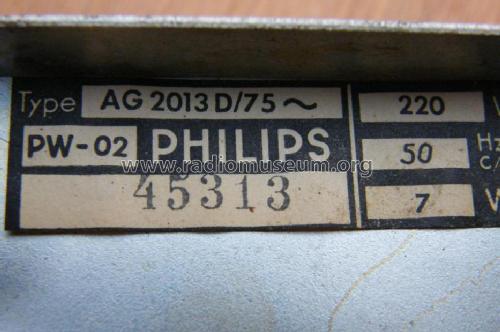 Mignon-Chassis AG2013D-75; Philips Radios - (ID = 1099943) Reg-Riprod