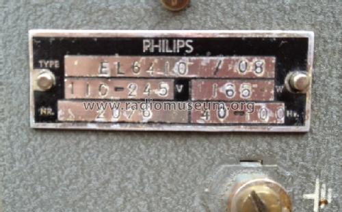 Mischpultverstärker EL6410; Philips Radios - (ID = 1517487) Ampl/Mixer