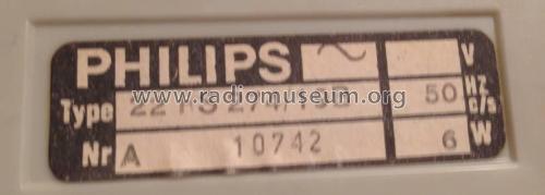 Musi-Clock-Radio 22RS274 /19B /19R; Philips Radios - (ID = 2019392) Radio