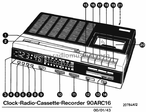 Musiclock ARC16 90ARC16; Philips Radios - (ID = 1037953) Radio
