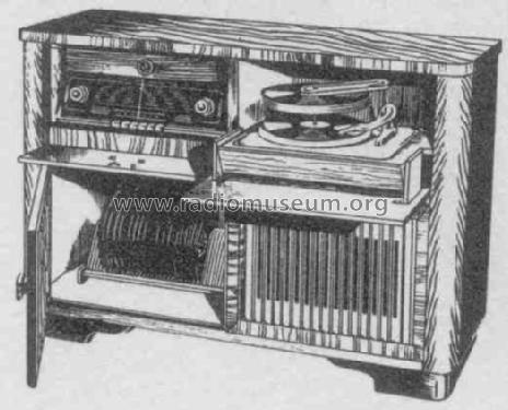 Musikschrank B53 FD722A; Philips Radios - (ID = 255593) Radio