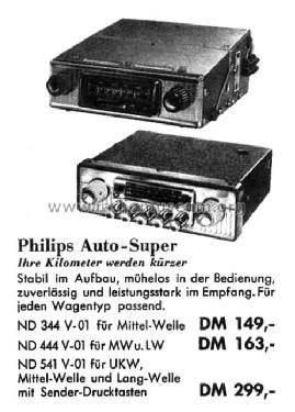 Auto Super 444 ND444V-01; Philips Radios - (ID = 2286234) Car Radio