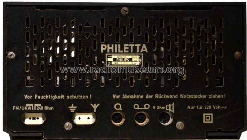 Philetta 12RB273; Philips Radios - (ID = 1308360) Radio