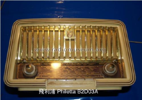 Philetta 203 B2D03A; Philips Radios - (ID = 804376) Radio