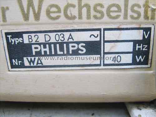 Philetta 203 B2D03A; Philips Radios - (ID = 1471092) Radio